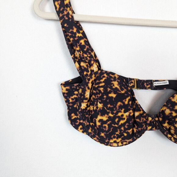 We Wore What Tortiose Shell Claudia Bikini Top Size S - Picture 4 of 7